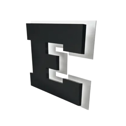 Modell HALO Leuchtbuchstaben mit Lichthof-Effekt