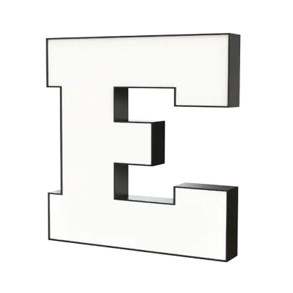 LED Leuchtbuchstaben 3D aus Aluminium für Fassade